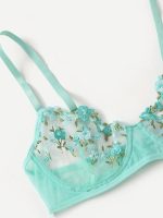 💖China Transparent Bra & Panty Set- Sky Blue - Image 3