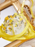 💖China Transparent Bra & Panty Set- Yellow - Image 3