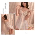 China Imported Luxury Love Night Dress – White - Image 4